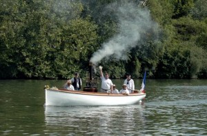 Seine - Chatou bateau à vapeur Suzane